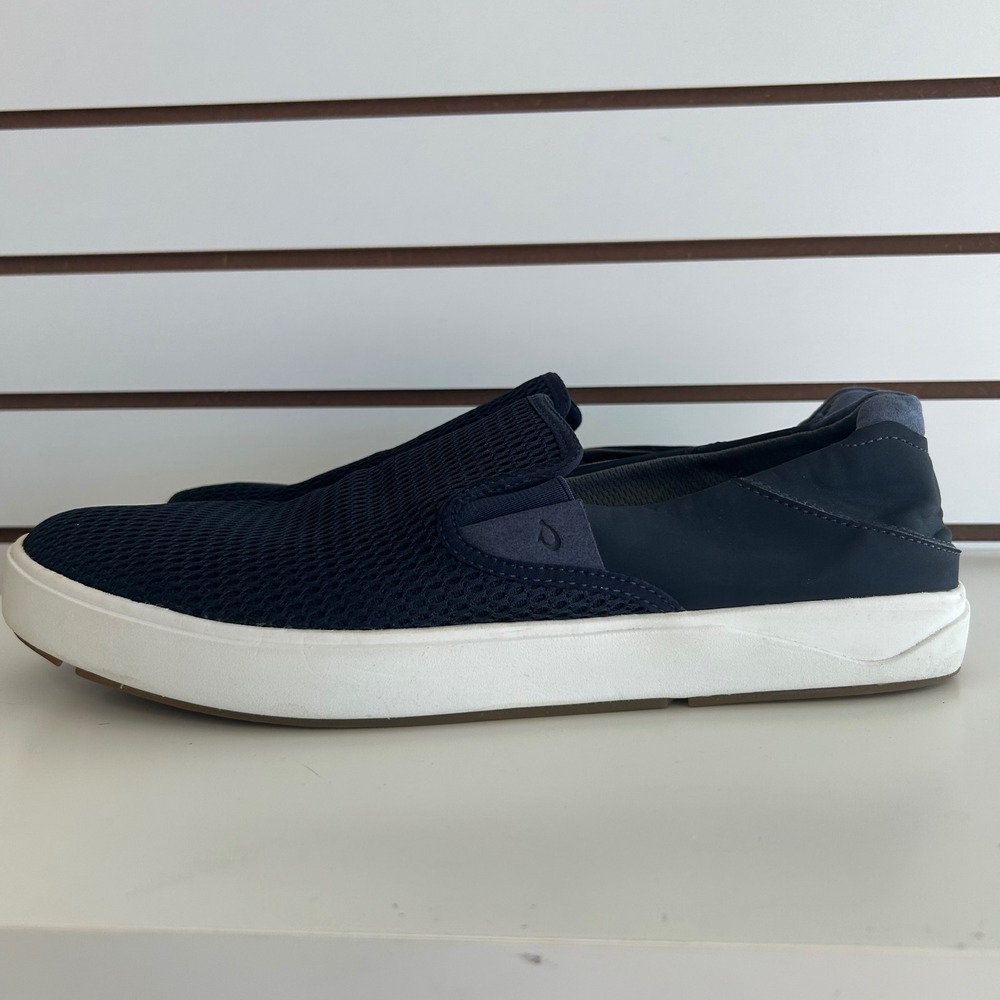 Olukai Lae'ahi Mens Navy Blue Mesh Slip On Shoes Comfort Casual Sneakers size 13